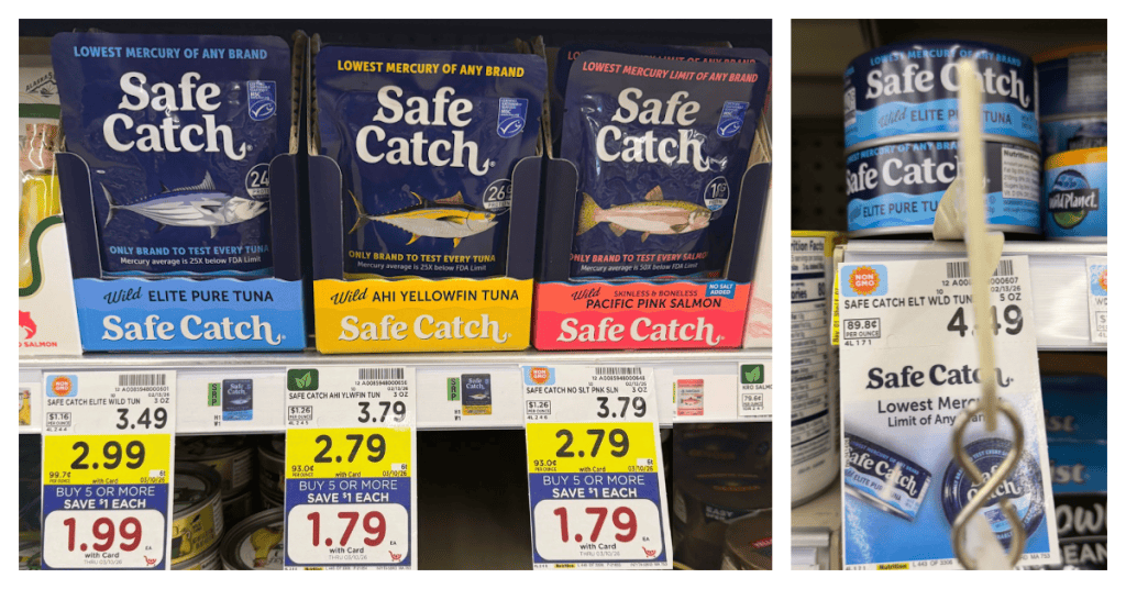 Safecatch Tuna Kroger Shelf Image
