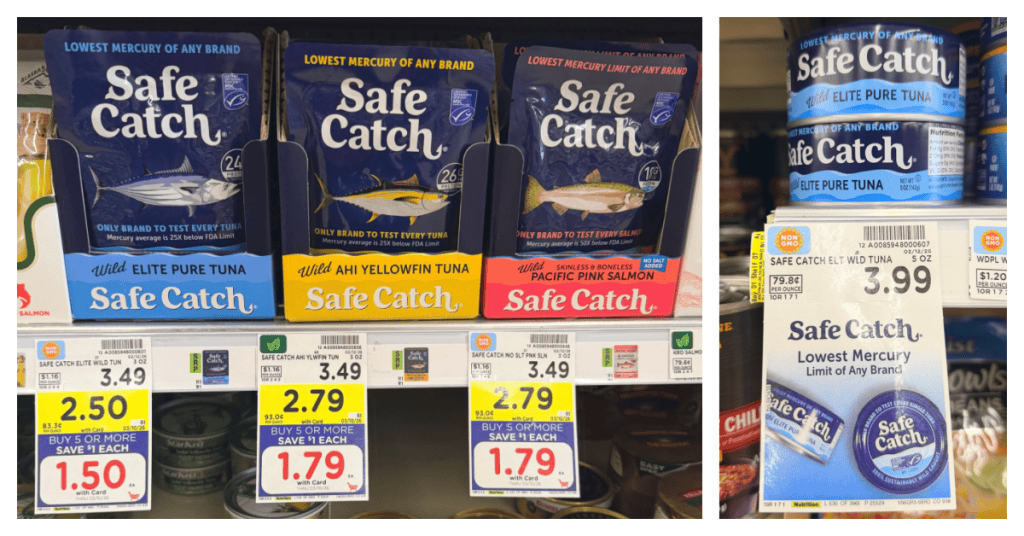 Safecatch Tuna Kroger Shelf Image