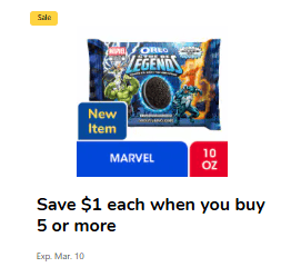 marvel oreo kroger shelf image