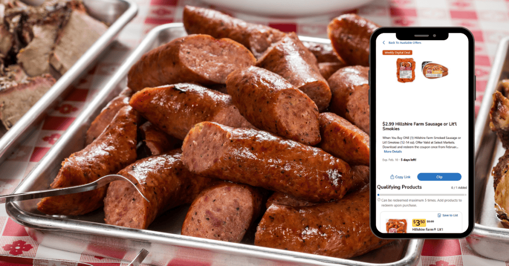 hillshire farm sausage and lit'l smokies