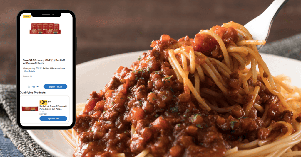 barilla al bronzo kroger digital coupon