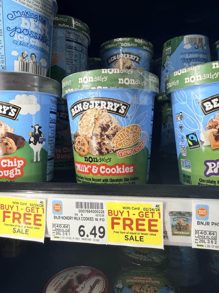 ben and jerry's ice cream kroger shelf image (2)