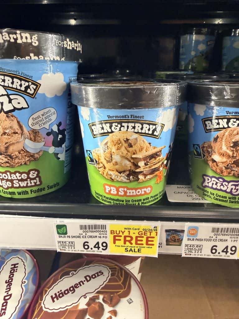 ben and jerry's ice cream kroger shelf image (2)
