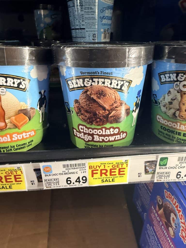 ben and jerry's ice cream kroger shelf image (2)