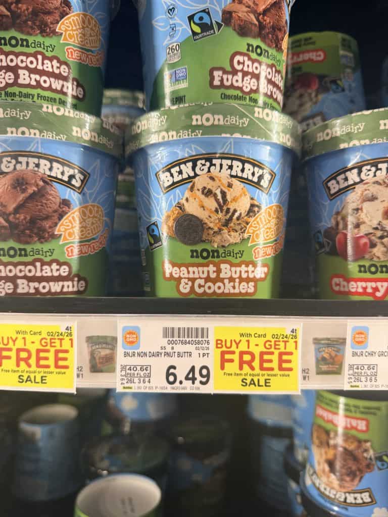 ben and jerry's ice cream kroger shelf image (2)