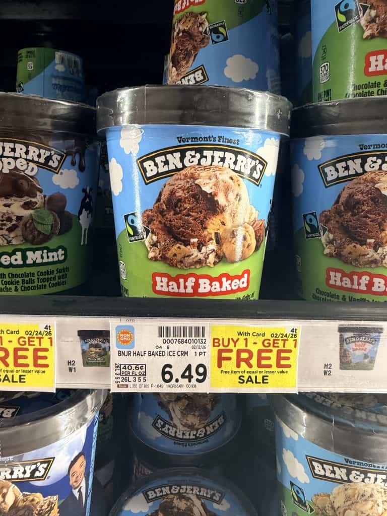 ben and jerry's ice cream kroger shelf image (2)