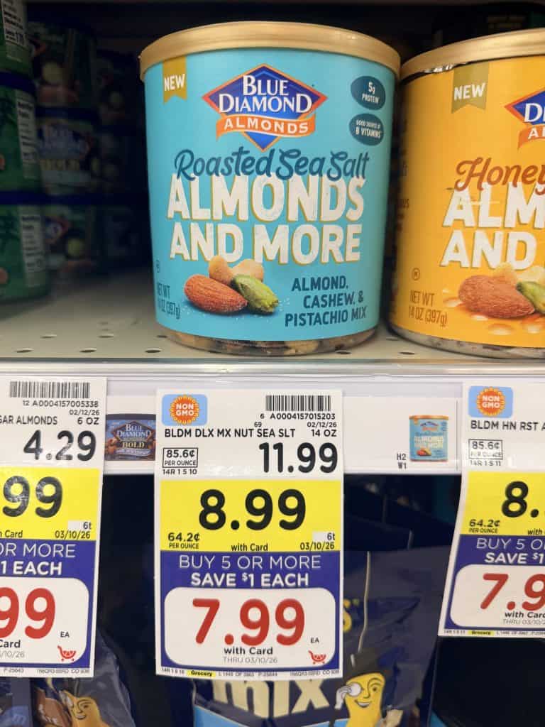 blue diamond almonds and more kroger shelf image (1)