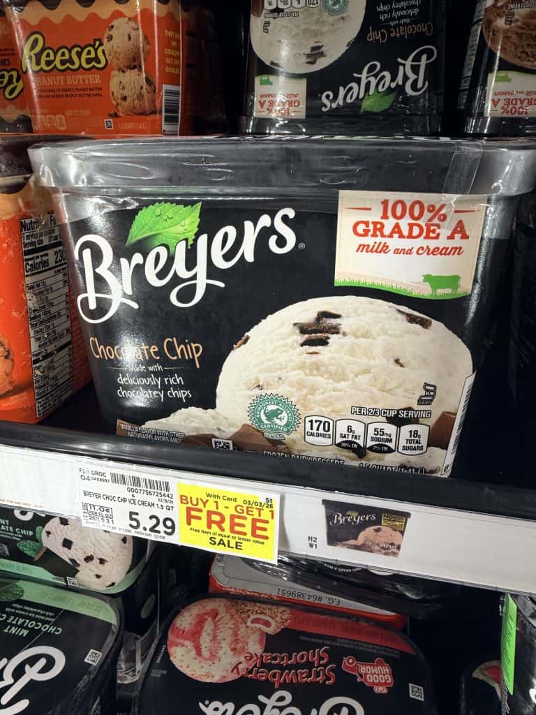 breyers ice cream kroger shelf image (1)