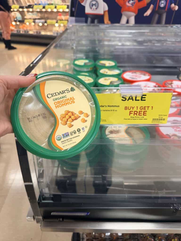 cedar's hommus and pita chips kroger shelf image (2)