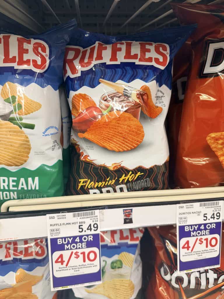 cheetos, doritos, ruffles kroger shelf image (2)
