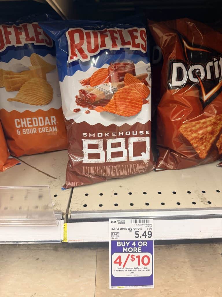 cheetos, doritos, ruffles kroger shelf image (2)