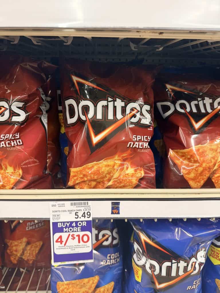 cheetos, doritos, ruffles kroger shelf image (2)