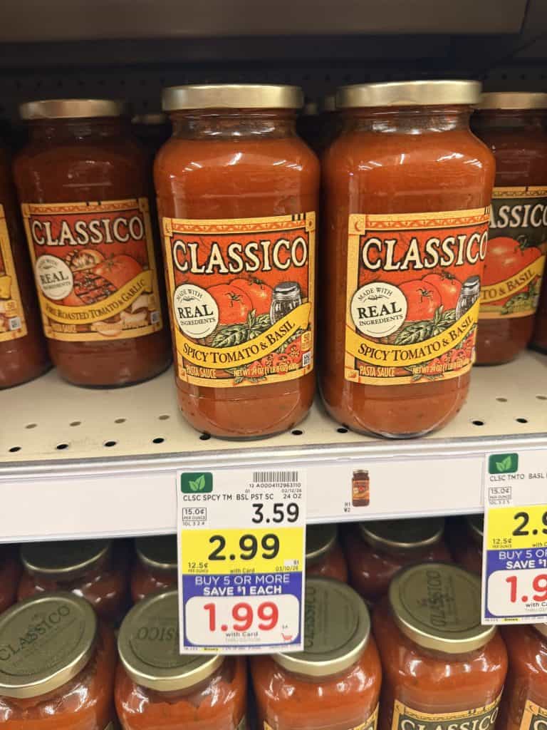 classico pasta sauce kroger shelf image (1)