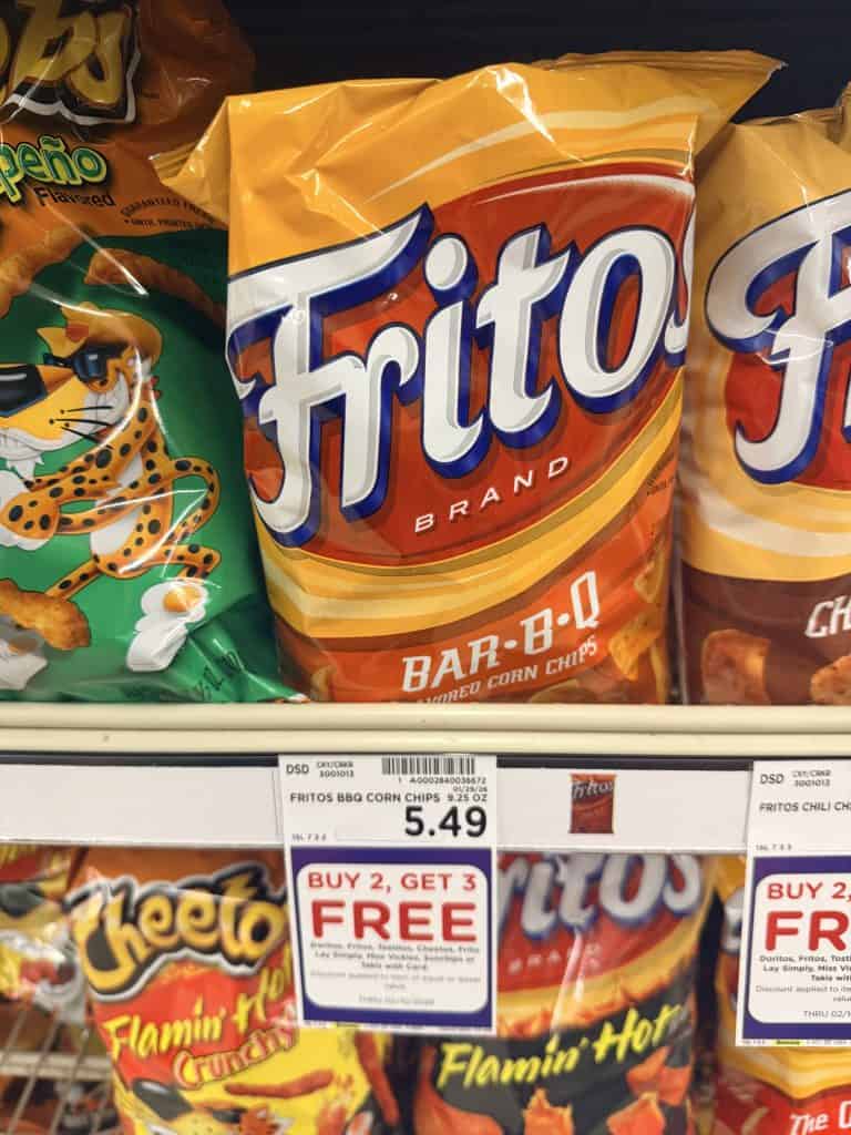 doritos, tostitos and fritos kroger shelf image (1)