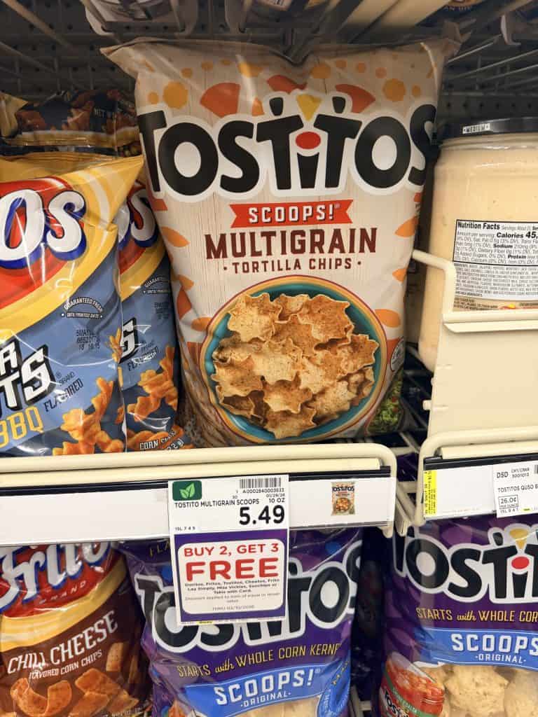 doritos, tostitos and fritos kroger shelf image (1)