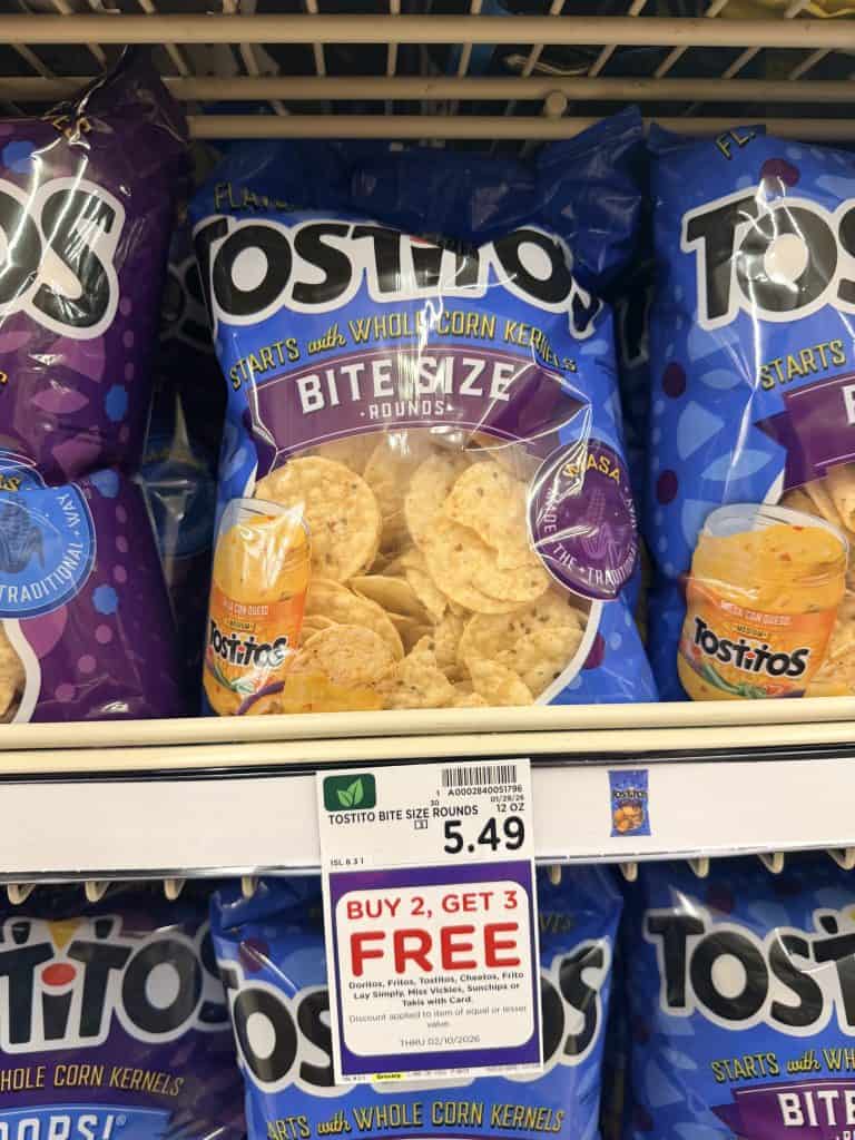 doritos, tostitos and fritos kroger shelf image (1)