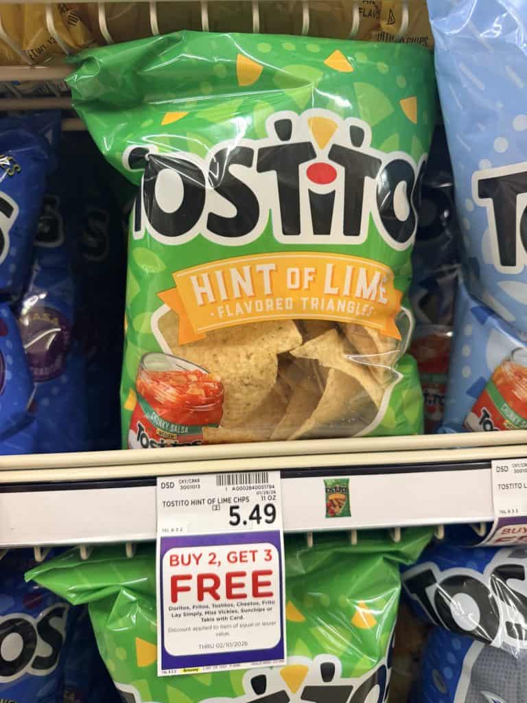 doritos, tostitos and fritos kroger shelf image (1)