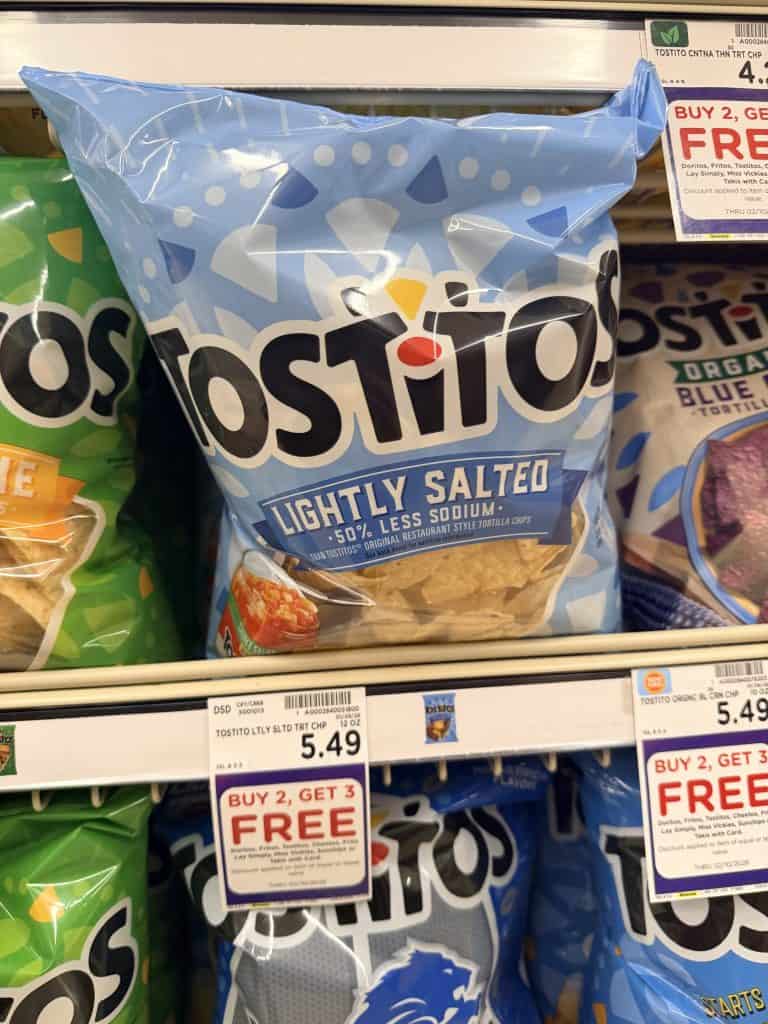 doritos, tostitos and fritos kroger shelf image (1)