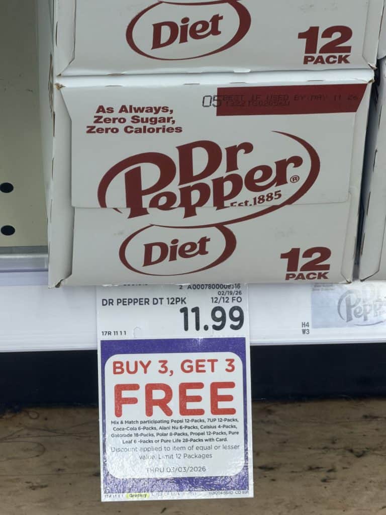 dr pepper and pepsi kroger shelf image (1)