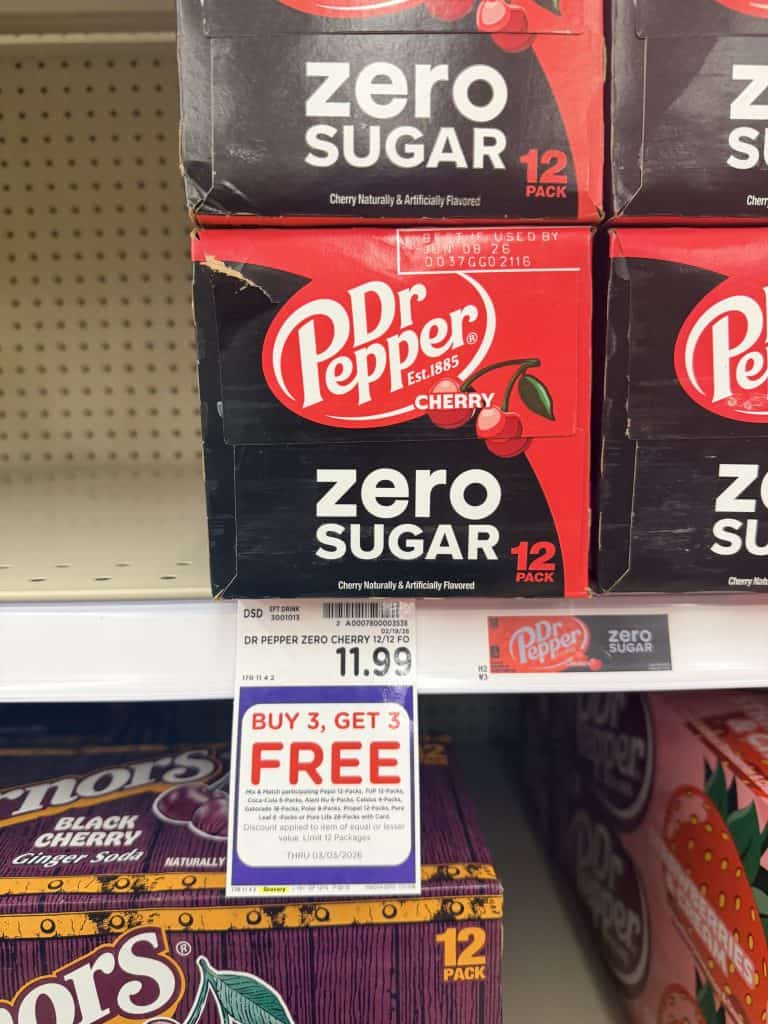 dr pepper and pepsi kroger shelf image (1)