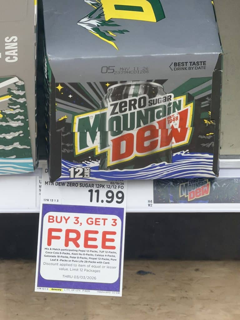 dr pepper and pepsi kroger shelf image (1)