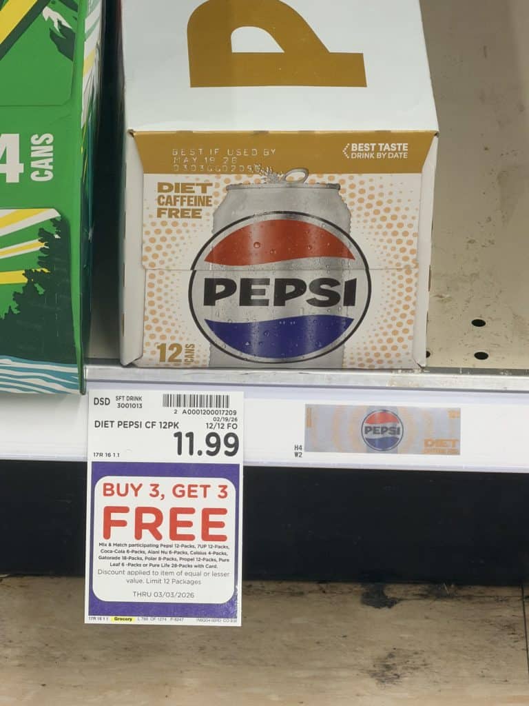 dr pepper and pepsi kroger shelf image (1)