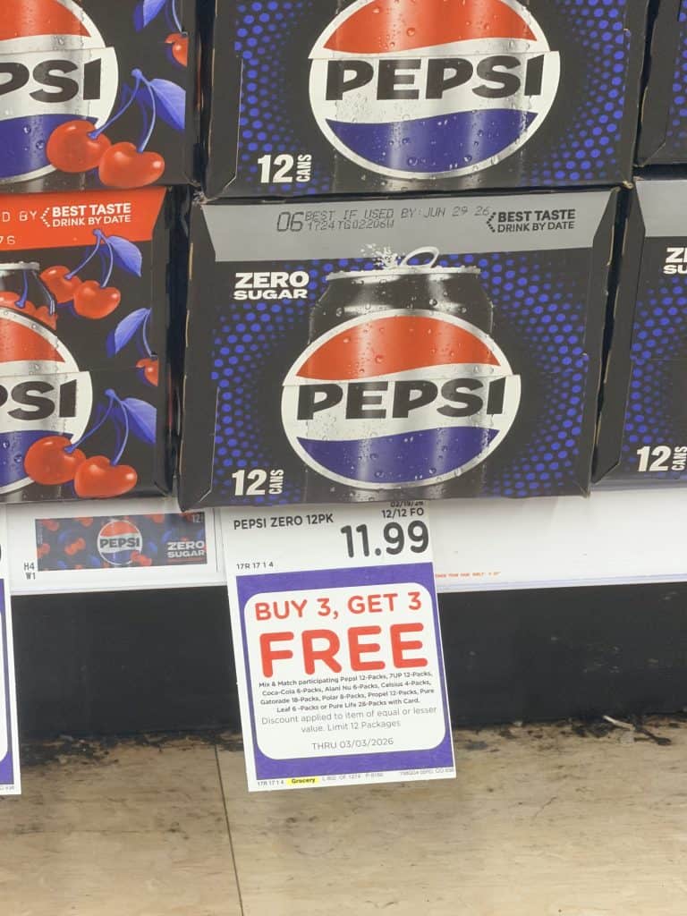 dr pepper and pepsi kroger shelf image (1)