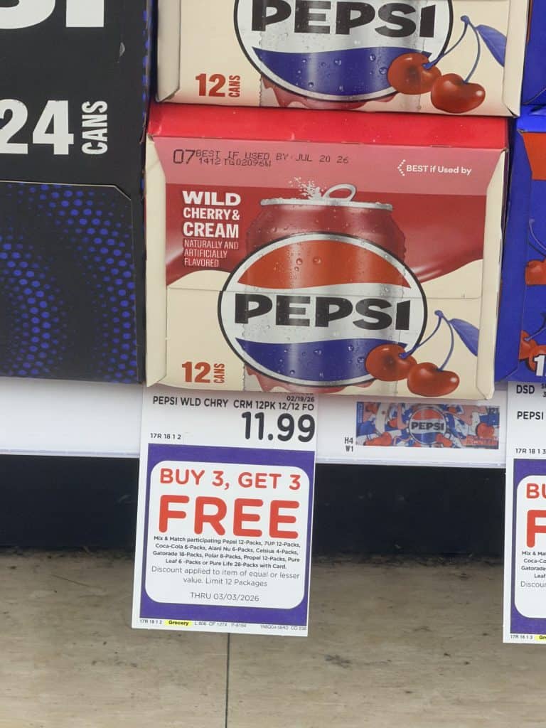 dr pepper and pepsi kroger shelf image (1)