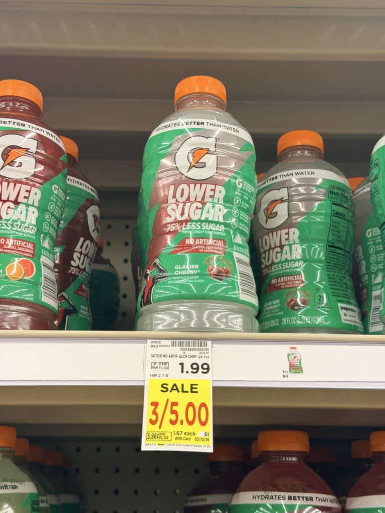 gatorade lower sugar kroger shelf image (1)