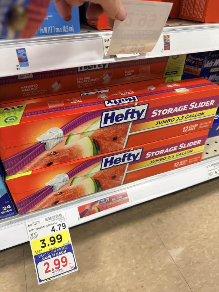hefty slider bags kroger shelf image (1)