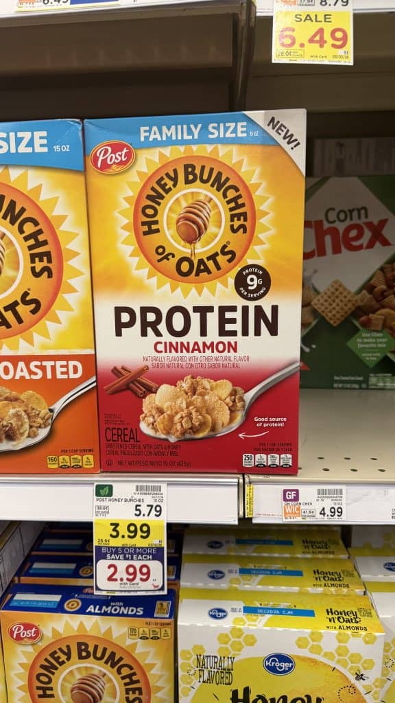 honey bunches of oats kroger shelf image