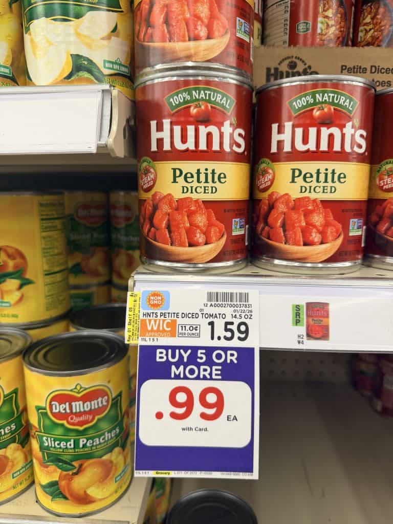 hunt's canned tomatoes kroger shelf image (1)