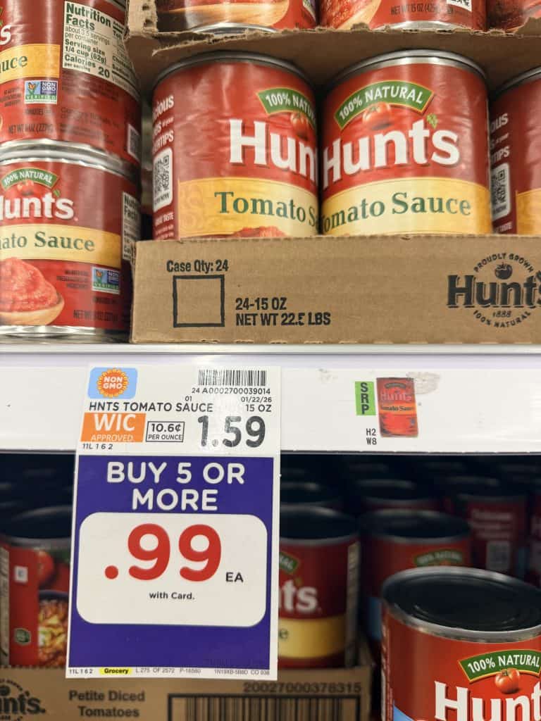 hunt's canned tomatoes kroger shelf image (1)