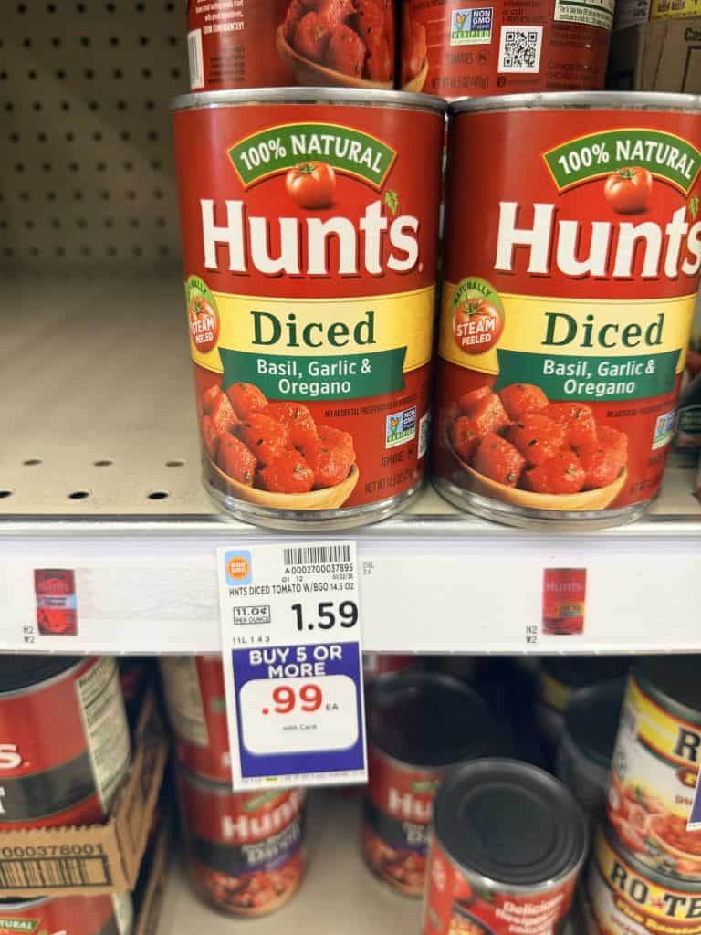 hunt's canned tomatoes kroger shelf image (1)