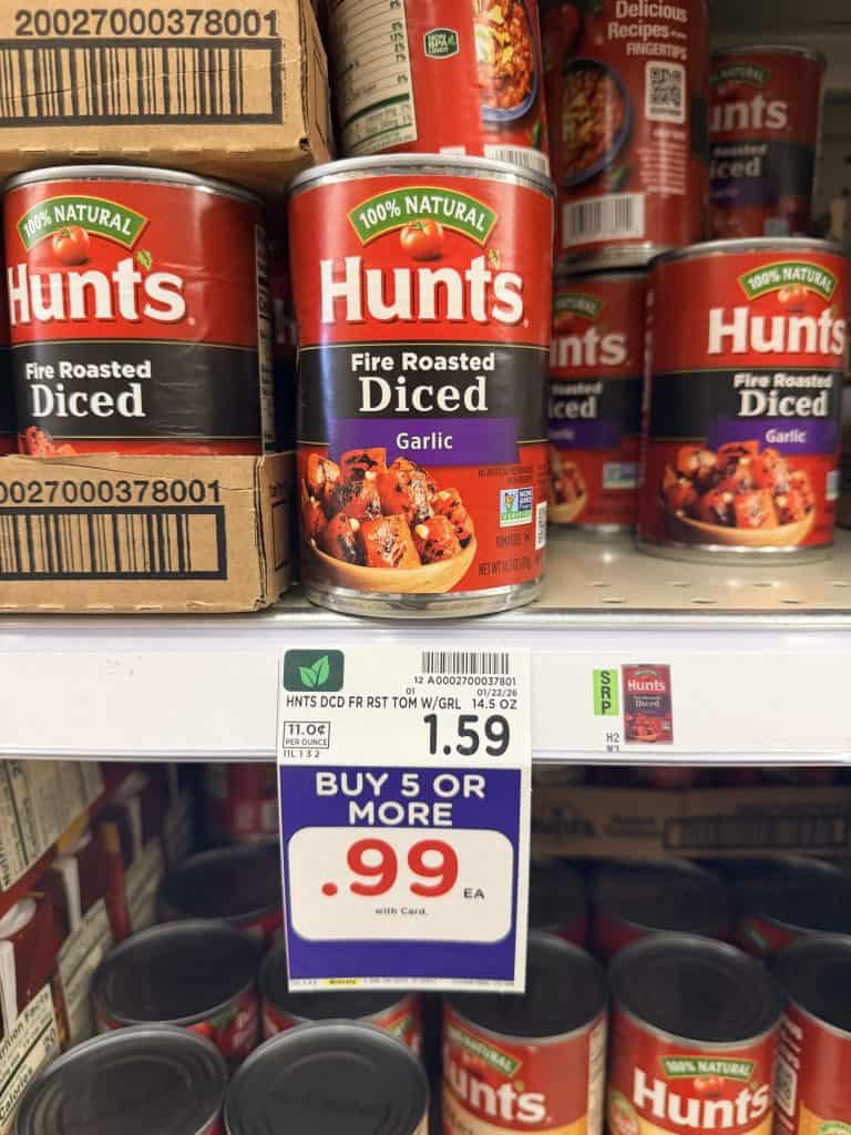hunt's canned tomatoes kroger shelf image (1)