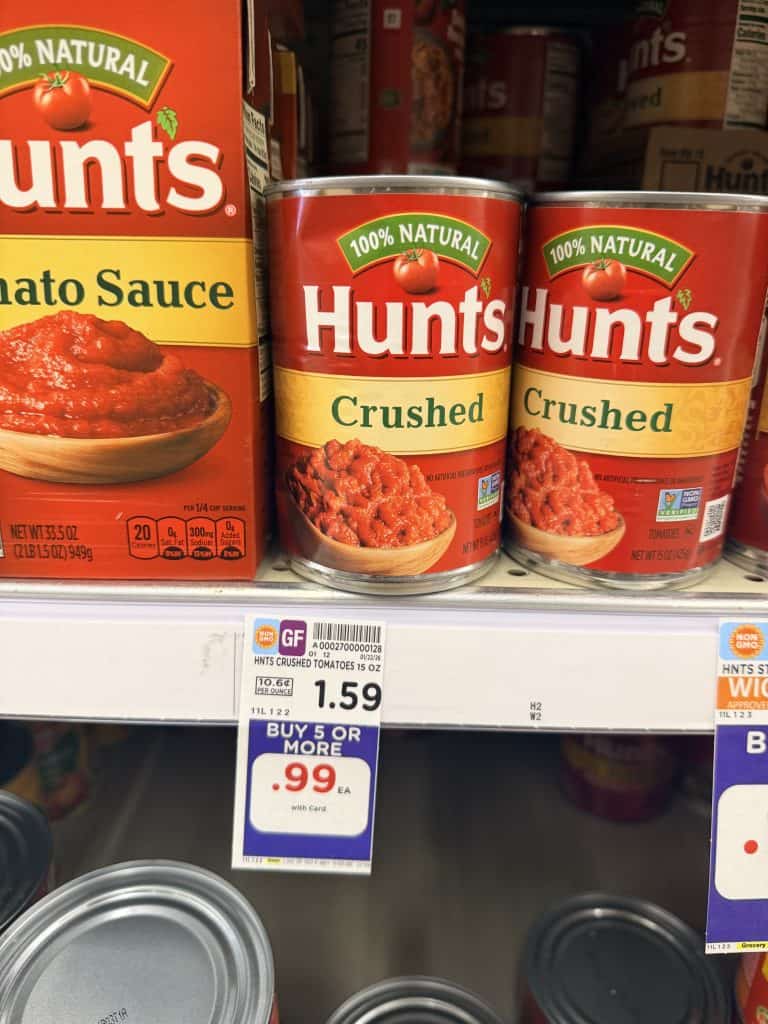 hunt's canned tomatoes kroger shelf image (1)