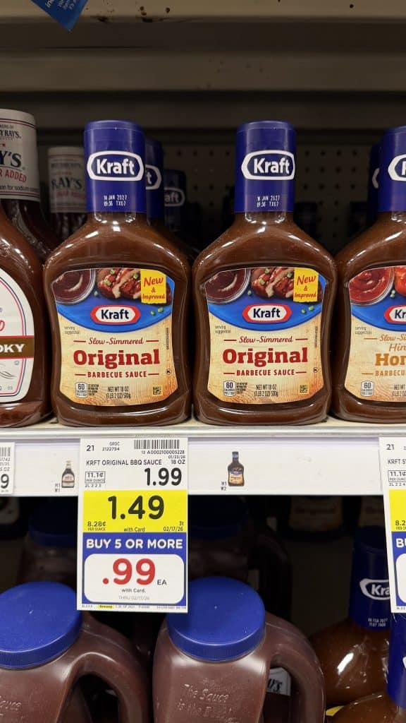 kraft bbq sauce kroger shelf image (1)