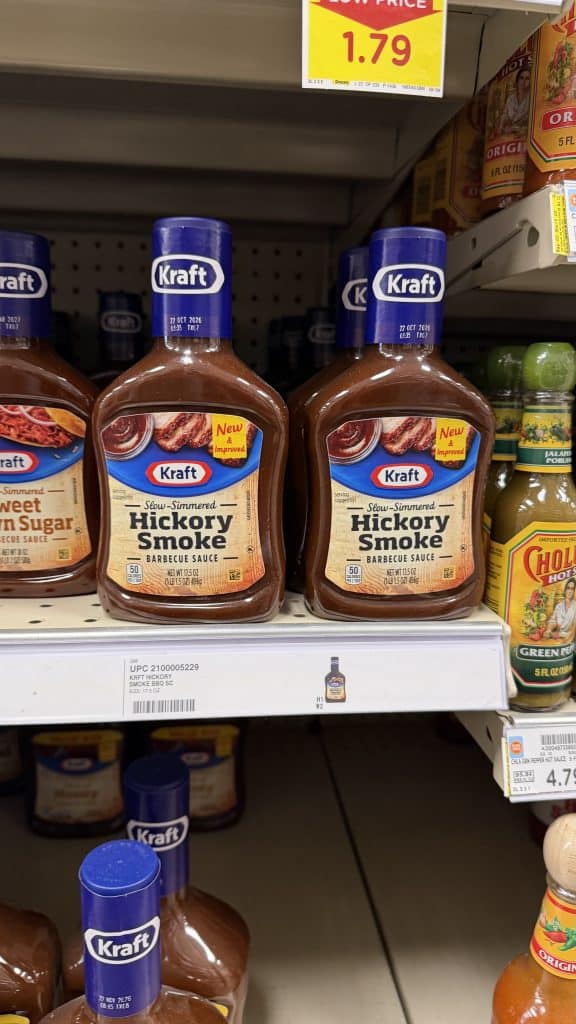 kraft bbq sauce kroger shelf image (1)