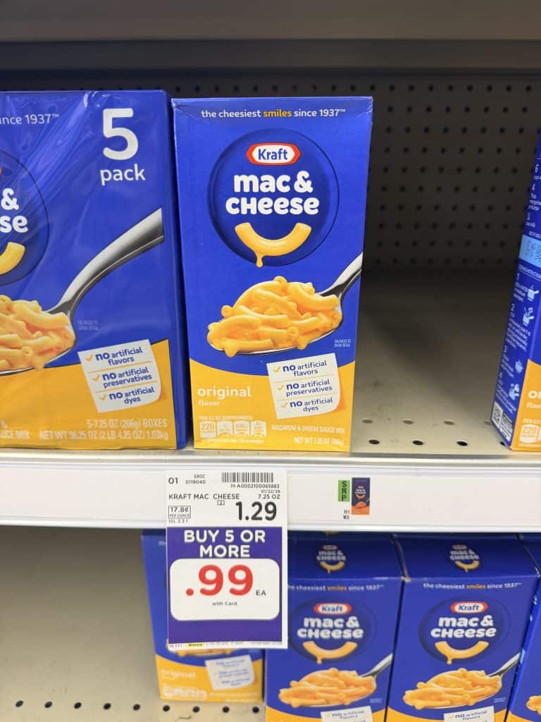 kraft mac and cheese kroger shelf image (8)