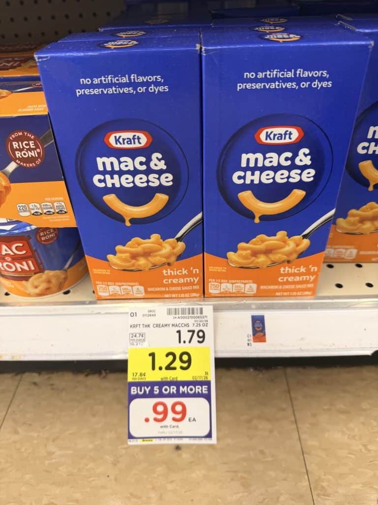kraft mac and cheese kroger shelf image (8)