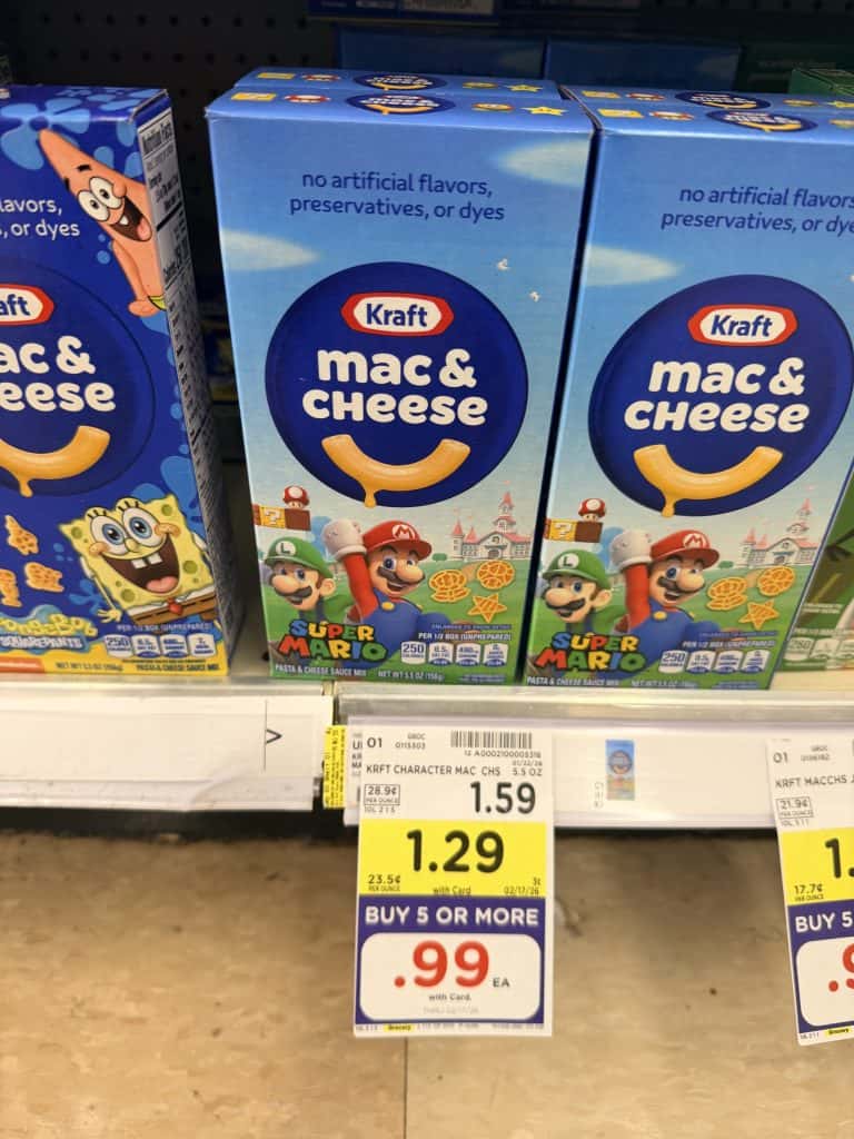 kraft mac and cheese kroger shelf image (8)