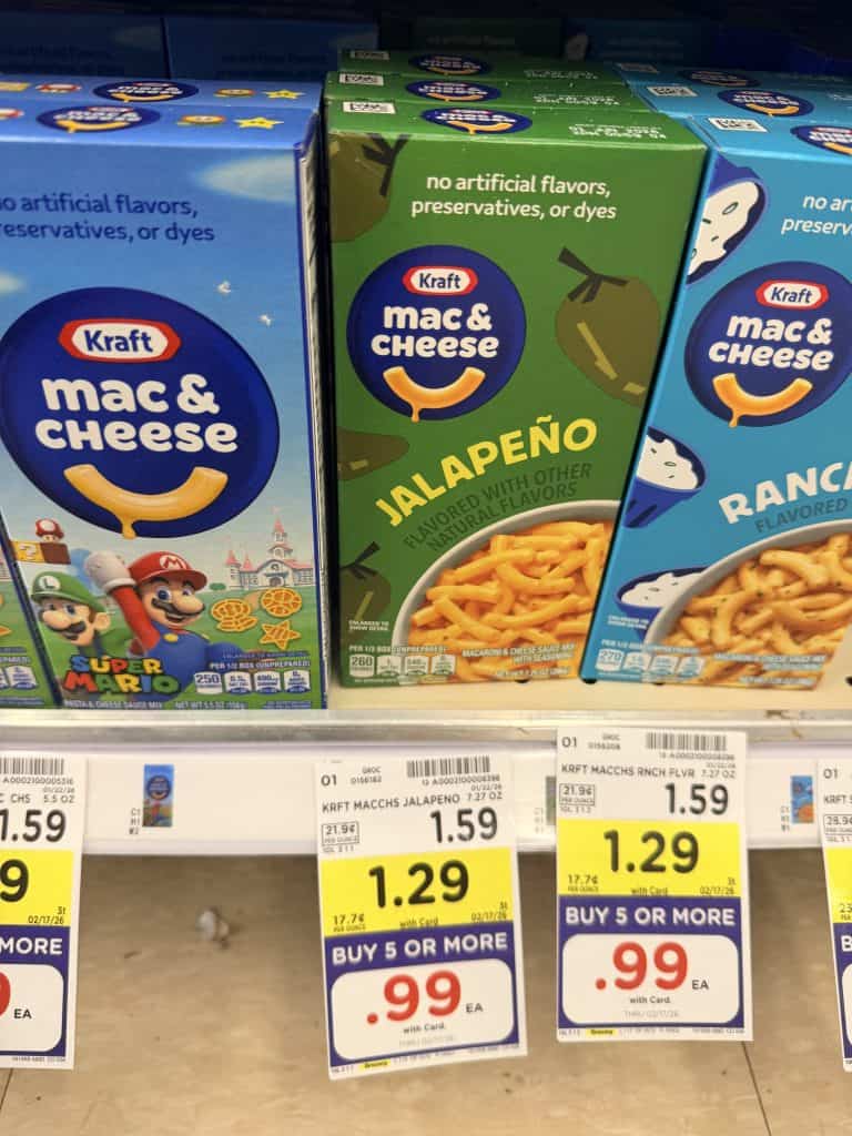 kraft mac and cheese kroger shelf image (8)