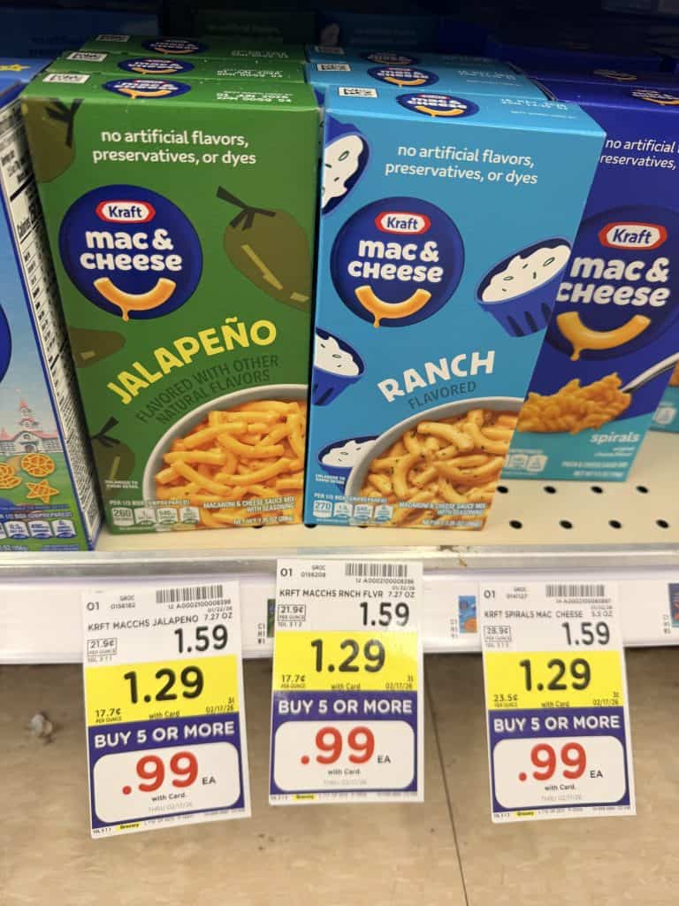 kraft mac and cheese kroger shelf image (8)