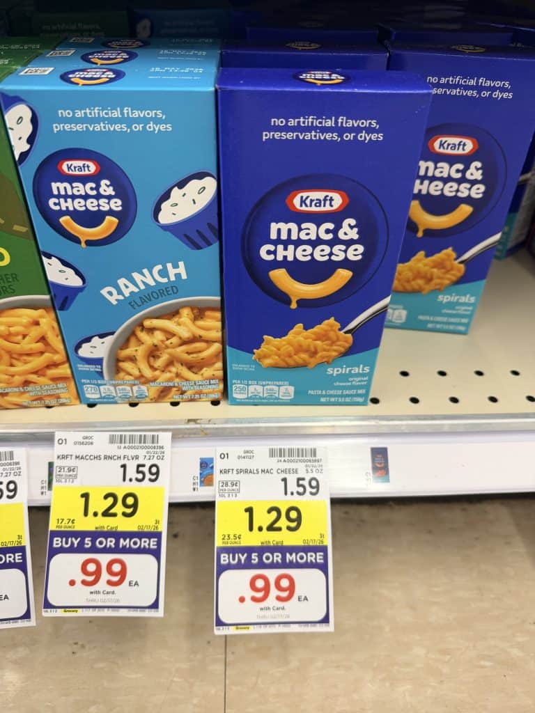 kraft mac and cheese kroger shelf image (8)