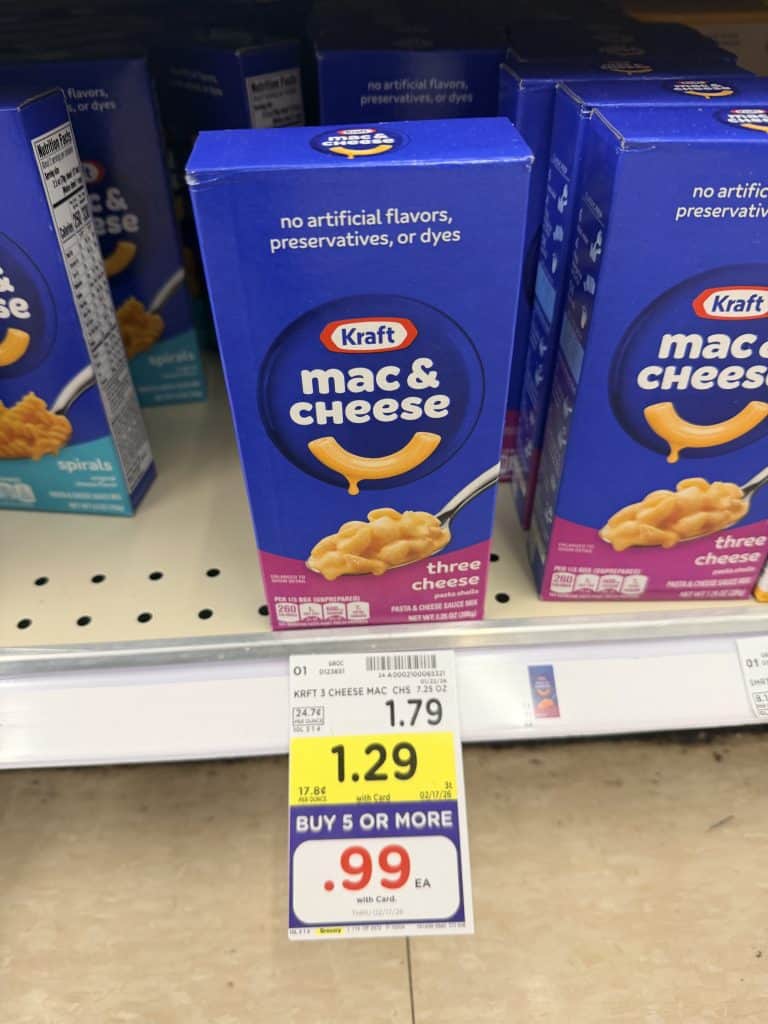 kraft mac and cheese kroger shelf image (8)