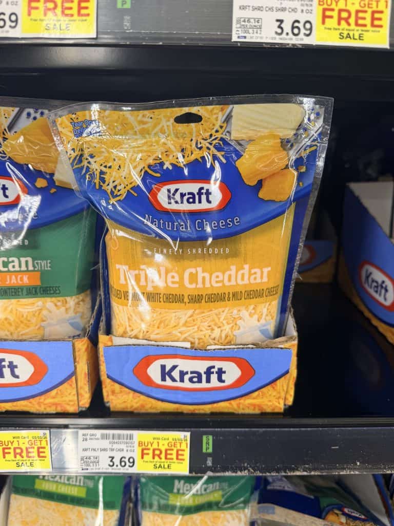 kraft shredded cheese kroger shelf image (3)