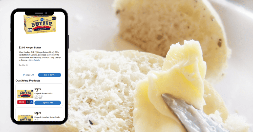 kroger butter digital coupon