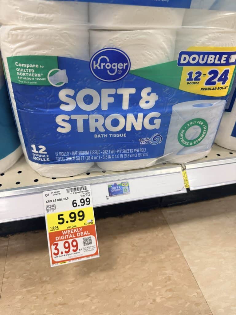 kroger soft and strong tp shelf image