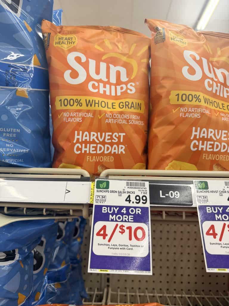 lay's, sunchips and doritos kroger shelf image (8)