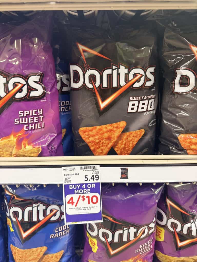 lay's, sunchips and doritos kroger shelf image (8)